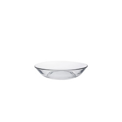 Assiette creuse en verre trempé transparent - 175mm - Papouille