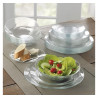 Assiette creuse en verre trempé transparent - 175mm - Papouille