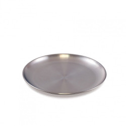 Assiette plate inox Ø 20cm - Papouille