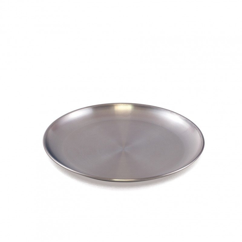Assiette plate inox Ø 20cm - Papouille