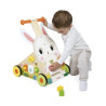 Chariot de marche Multi-Activités Lapin en bois - Papouille