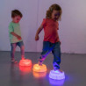 6 dalles sensorielles rondes lumineuses - Papouille