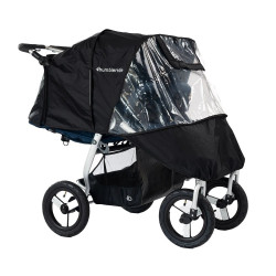 Habillage pluie pour poussette double - Papouille