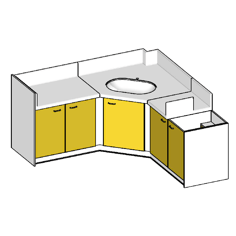 Meuble à langer avec une cuve et un escalier - Papouille