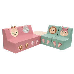 Ensemble de canapés en mousse animaux - Papouille