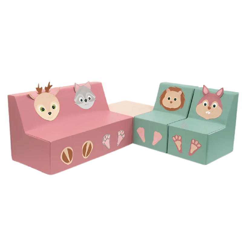 Ensemble de canapés en mousse animaux - Papouille