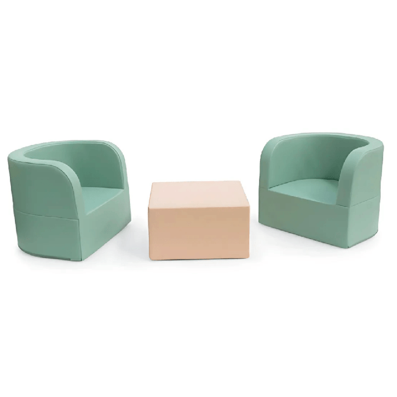 Ensemble de fauteuils avec carré - Papouille