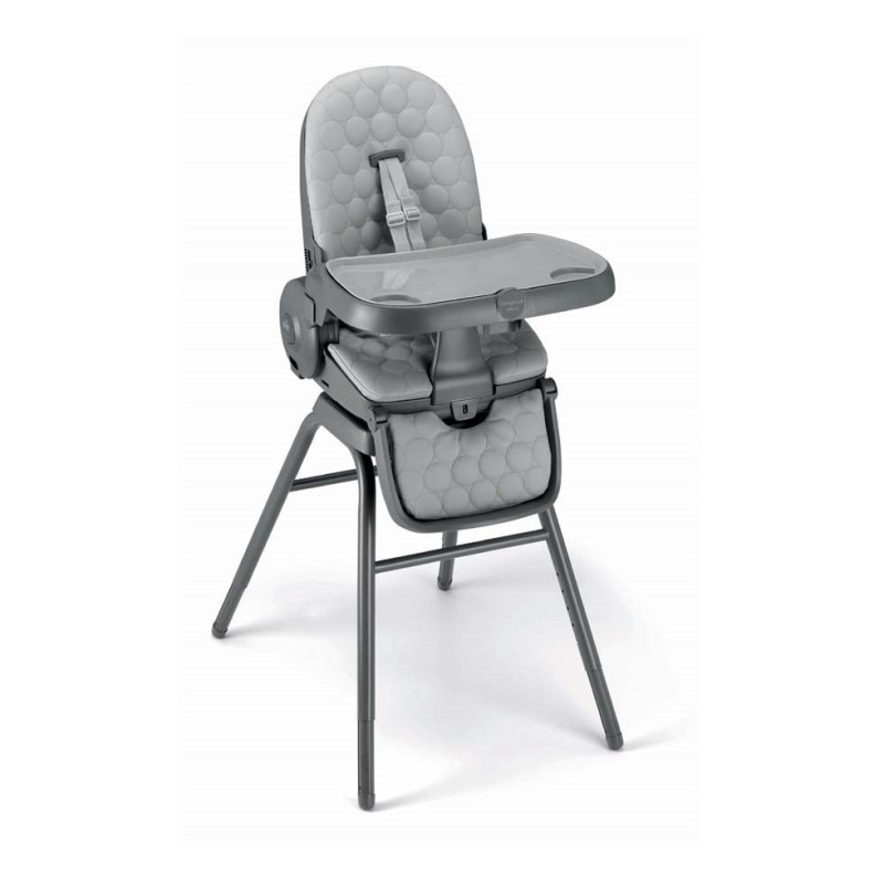 Chaise haute évolutive 4 en 1 - Gris - Papouille