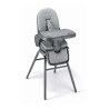 Chaise haute évolutive 4 en 1 - Gris - Papouille