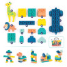 Blocs de constructions avec figurines animaux - Papouille