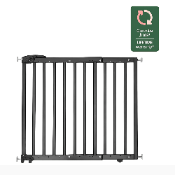 Barrière de sécurité - Noir - 63cm à 106cm - Papouille