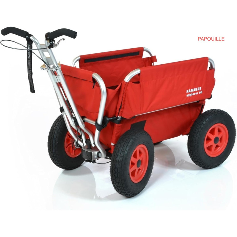 Poussette chariot jusqu'à 200 Kg - 5 enfants - Papouille