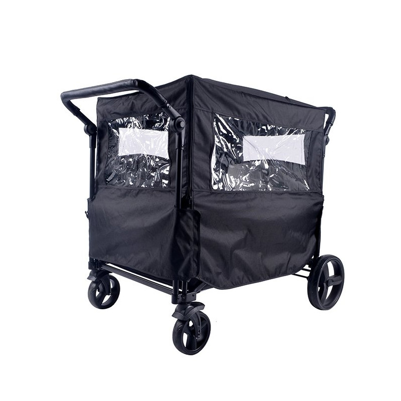 Habillage pluie pour poussette wagon 4 places - Papouille