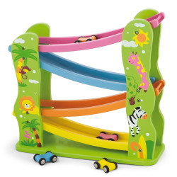 Circuit toboggan + 4 véhicules  - Papouille