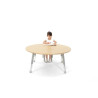 Table ronde Oscar 120 cm réglable en hauteur - Papouille