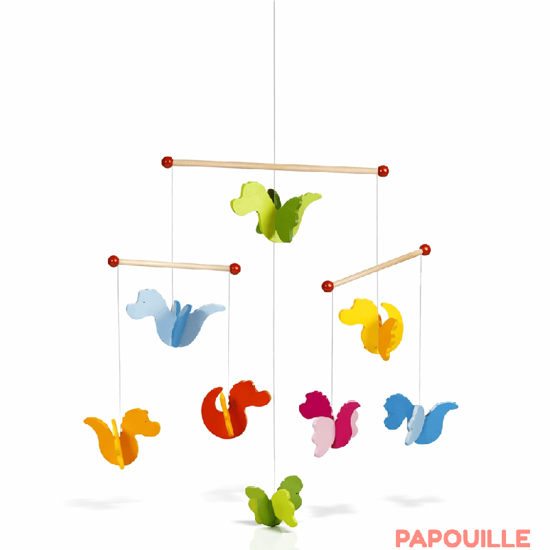 Mobile dragon en bois - Papouille