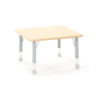 Table carrée Oscar 75 x 75 cm réglable en hauteur - Papouille