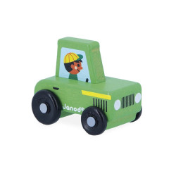 Véhicule tracteur en bois  - Papouille