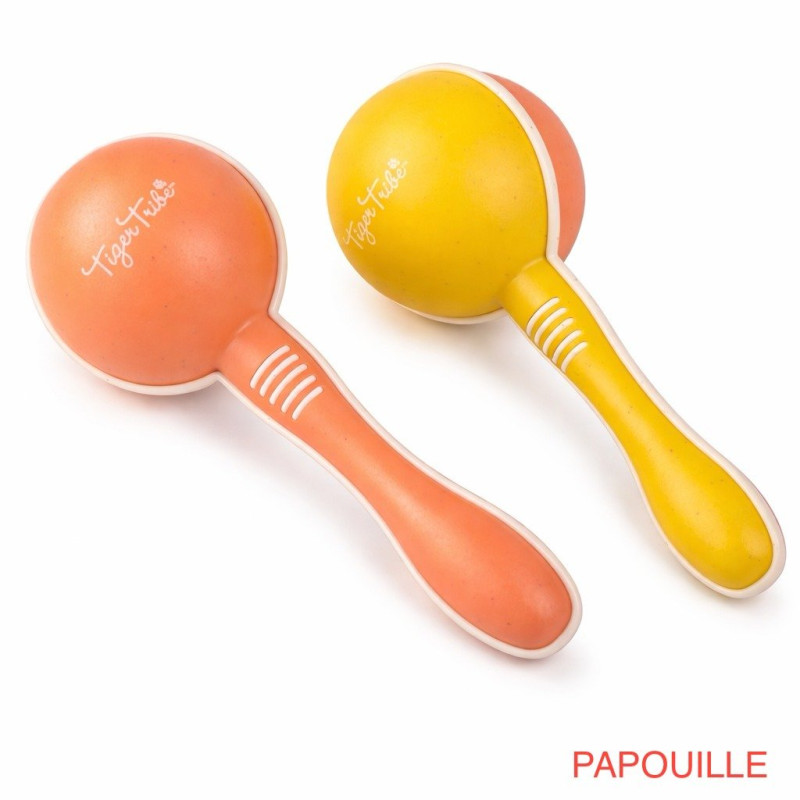 Lot de 2 maracas - Tiger Tribe - Papouille