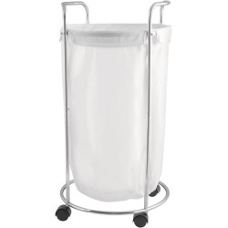 Panier à linge rond sur roulettes – 50 L - Papouille