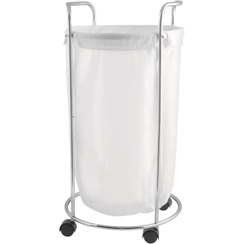 Panier à linge rond sur roulettes – 50 L - Papouille
