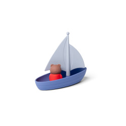 Jouets de bain ours sur un bateau en silicone  - Little L - Papouille