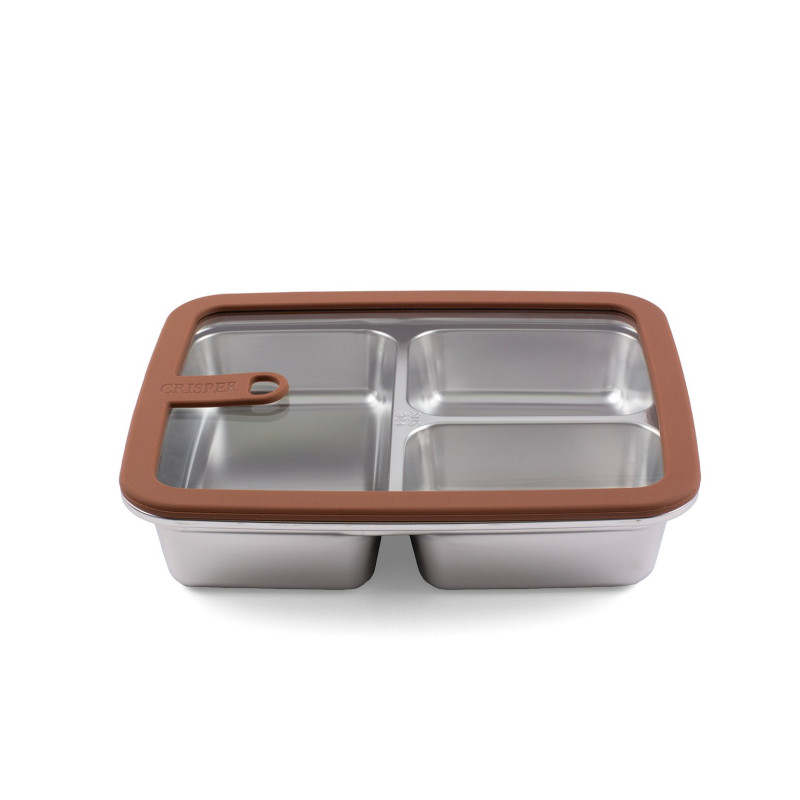 Boite de conservation 3 compartiments - 160 cl - Inox micro- - Papouille