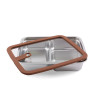 Boite de conservation 3 compartiments - 160 cl - Inox micro- - Papouille
