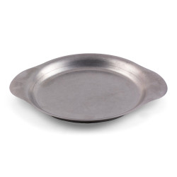 Assiette à poignées rondes - Inox micro-ondable - Papouille