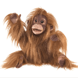 Grande marionnette - Bébé orang-outan - Papouille