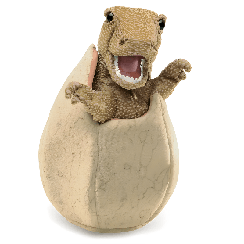 Marionnette rétractable - Œuf de dinosaure - Papouille