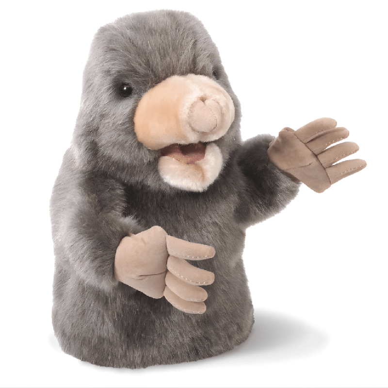 Marionnette - taupe - Papouille