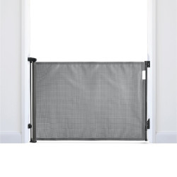 Barrière rétractable jusqu'à 140 cm - Gris  - Papouille