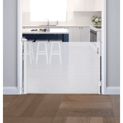 Barrière rétractable jusqu'à 140 cm - Gris  - Papouille