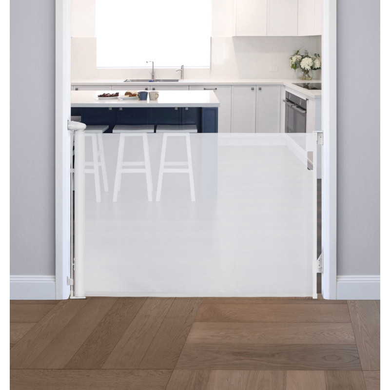Barrière rétractable jusqu'à 140 cm - Gris  - Papouille