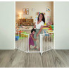Barrière rétractable 74,5 cm jusqu’à 1,95 m - Blanc - Papouille