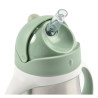 Tasse en inox avec paille 250 ml - Vert sauge - Papouille