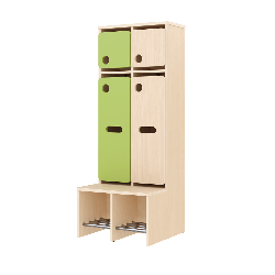  Garde-robe 2 places avec assise - T1 - Papouille