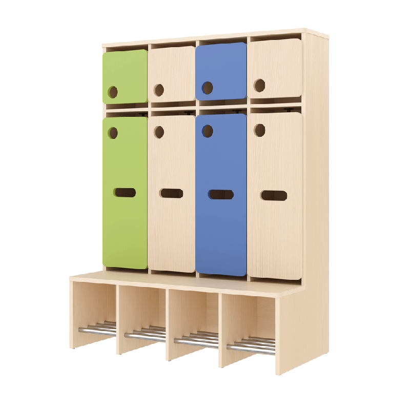 Garde-robe 4 places avec assise - T1 - Papouille