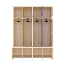 Garde-robe 4 places avec assise - T1 - Papouille