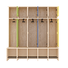 Garde-robe 5 places avec assise - T1 - Papouille