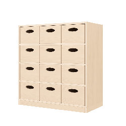 Meuble de rangement 12 bacs - MELU - Papouille