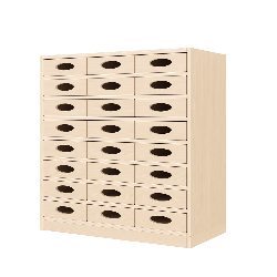 Meuble de rangement 24 bacs - NALA - Papouille