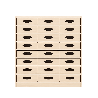 Meuble de rangement 24 bacs - NALA - Papouille