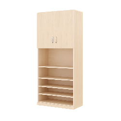 Armoire de rangement 2 portes - Moka - Papouille