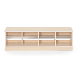 Banc vestiaire 8 casiers 120x33x35cm - Mopi - Papouille