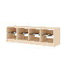 Banc vestiaire 8 casiers 120x33x35cm - Mopi - Papouille