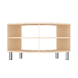 Meuble de rangement arrondi 4 cases - Blum - Papouille