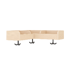 Portemanteau d'angle - 3 places - Papouille