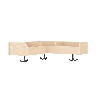 Portemanteau d'angle - 3 places - Papouille